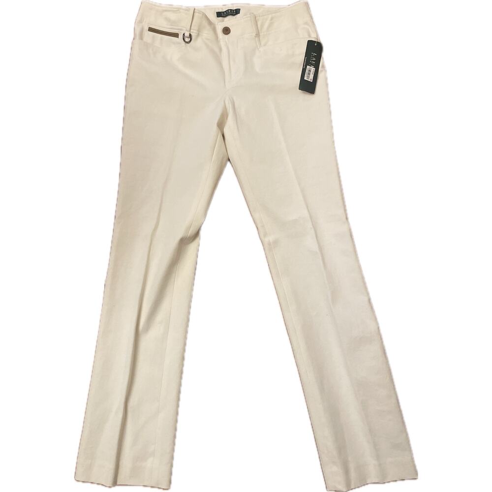 NWT Ralph Lauren Dress Pants Women’s 6 32x30 Fashion 2 Jrny Cream